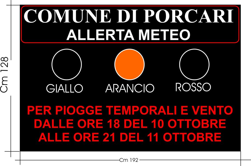 allerta meteo ledwall