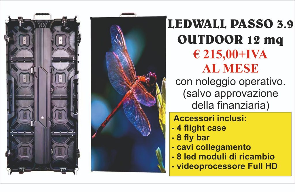 LEDWALL 3.9 A 215 EURO AL MESE